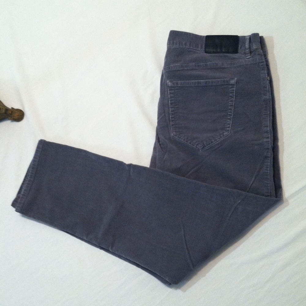 36x30 MICHAEL KORS GRAY CORDUROY MENS PANTS